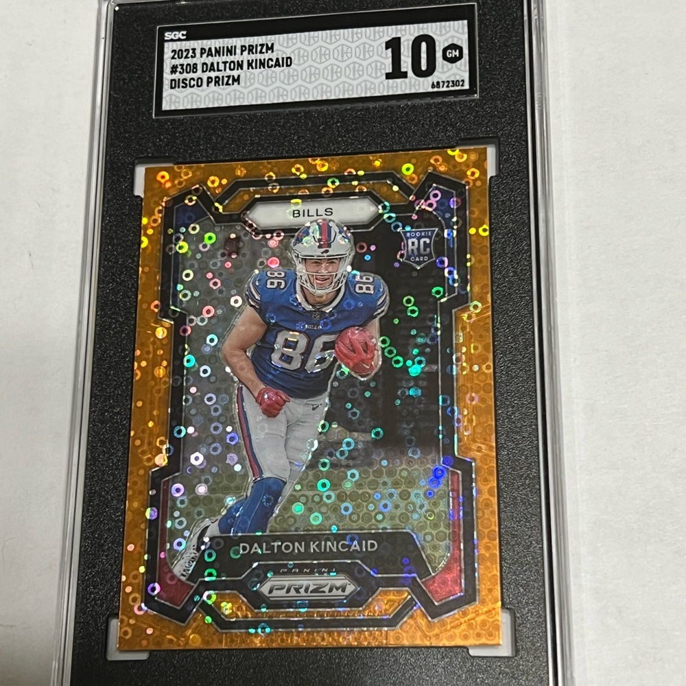 2023 Prizm Disco SGC 10 Dalton Kincaid Graded Rookie Card Buffalo Bills RC 🔥🏈